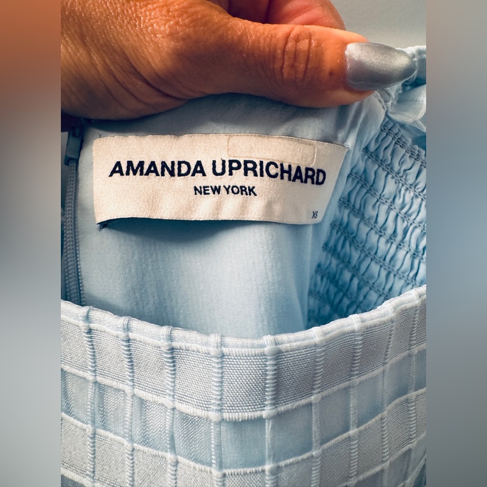 Amanda Uprichard Sky Blue Cedella Dress - Picture 6 of 7